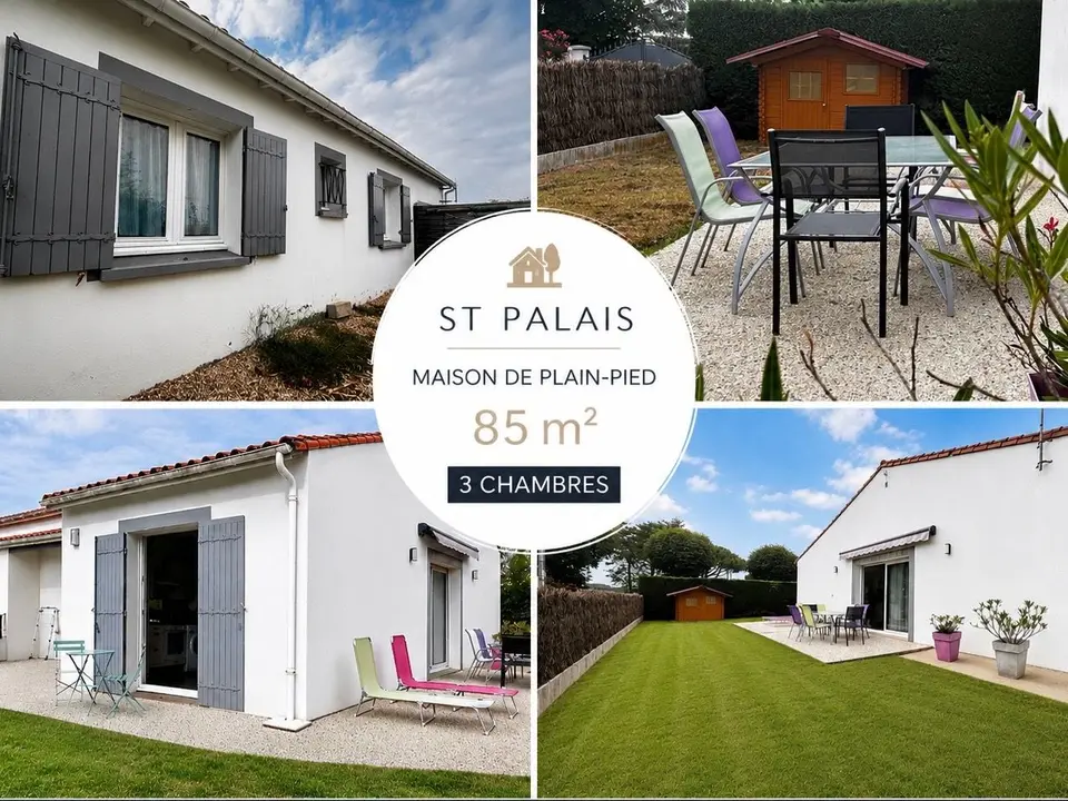 House — 3 ch. — Saint-Palais-sur-Mer