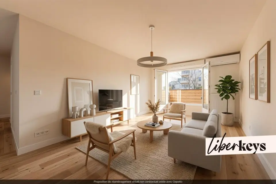 Grand appartement T3 traversant 82m², avec balcon et climatisation - Cœur quartier Vaise