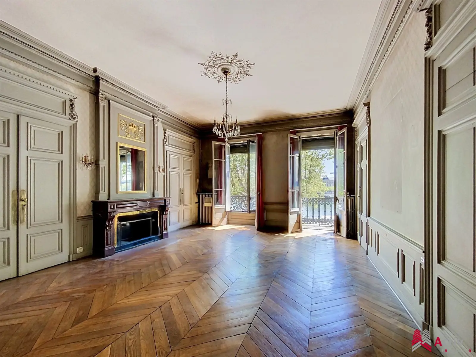 Vaste appartement Haussmannien surplombant le Rhône