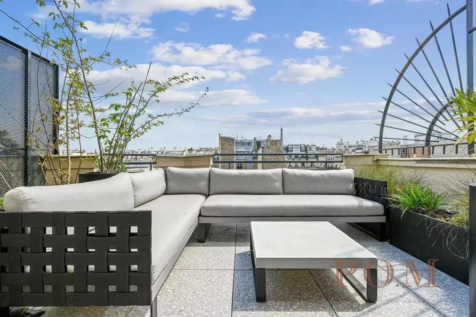Appartement 90 m2, terrasses, dernier étage, Paris 16ème