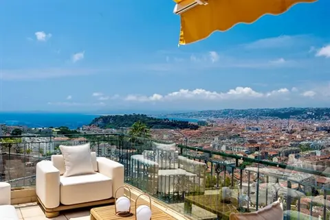Nice Mont Boron, superbe Penthouse de 167 m², toit-terrasse 126 m² et vue panoramique mer