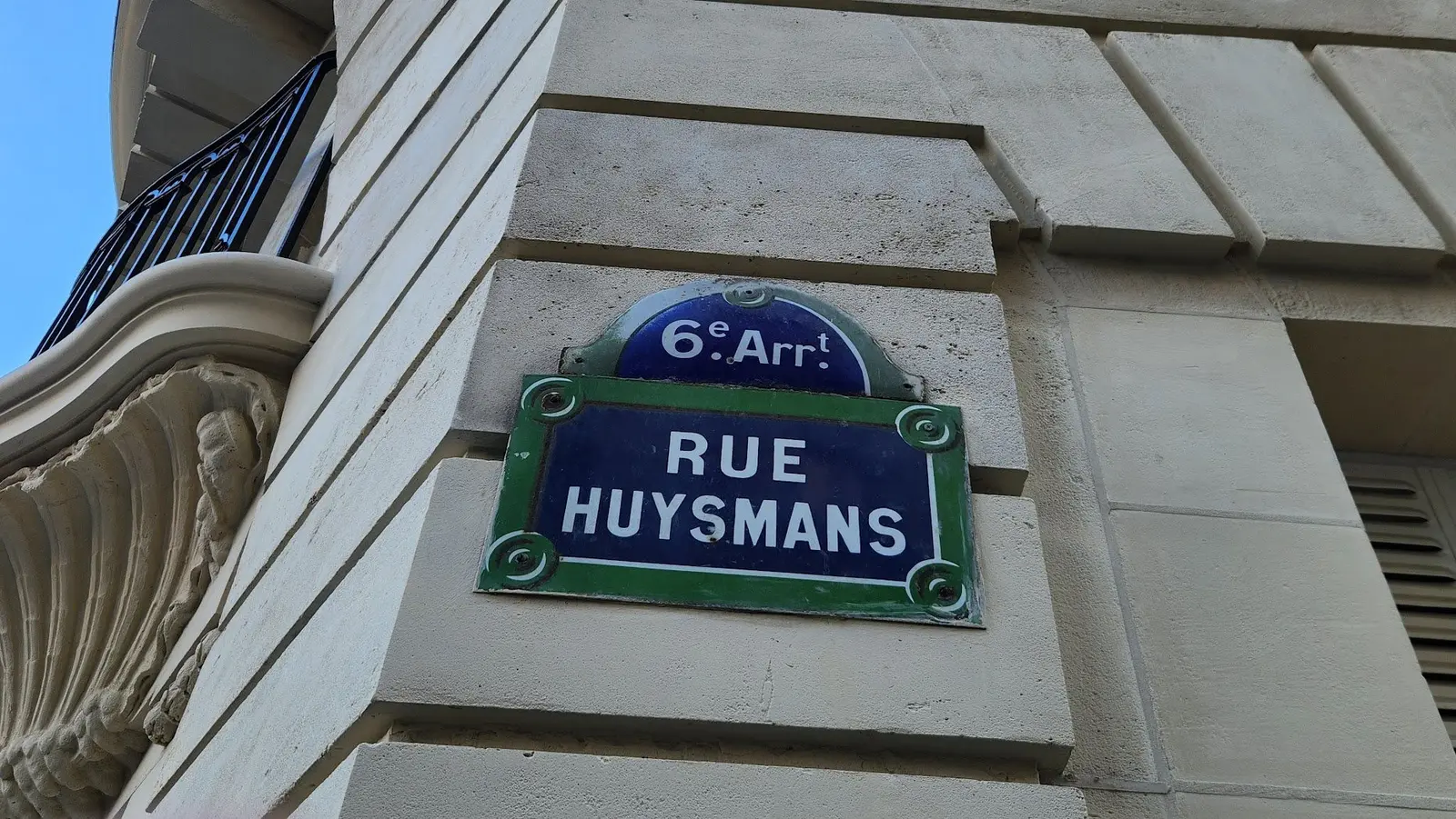 Paris 6ᵉ Rue Huysmans