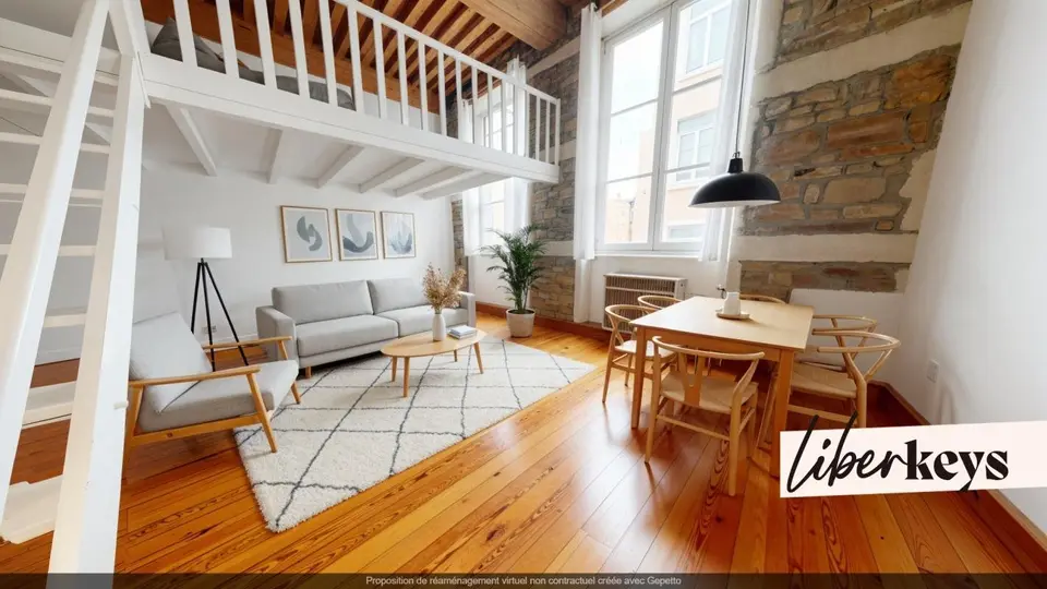 Appartement T3 de caractère - 75 m² - Cœur Croix-Rousse - Belle Hauteur sous plafond