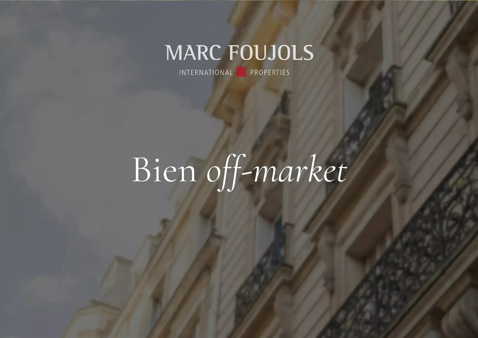 Appartement familial de réception avec balcon – Viager occupé