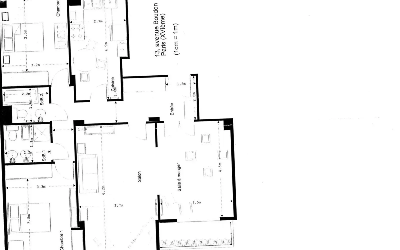 Appartement T3 Paris 16 75016